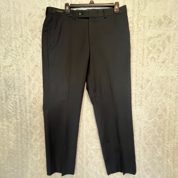 Ted Baker Men's Jefferson Black Pants Trousers Sz 34 R - Picture 1 of 16